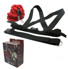 Double resistance band pull pull rope stretch track and field track and field race force explosive jump